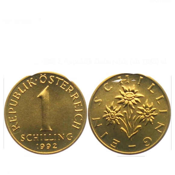 Vintage Discontinued 1992 Austrian Schillings - Picture 2 of 9